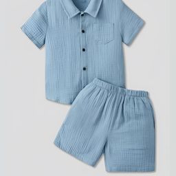 Ocvito Blue Pure Cotton Co-Ords-image-37
