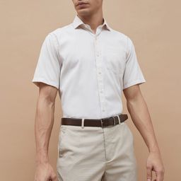 CODE by Lifestyle Men Solid Spread Collar Cotton Casual Shirt-picture-43