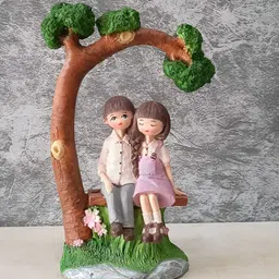 Aura Brown & Green Idol Showpiece-image-64