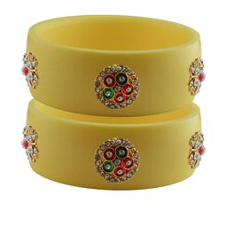 Vidhya Kangan Women Beige Bangle-image-40