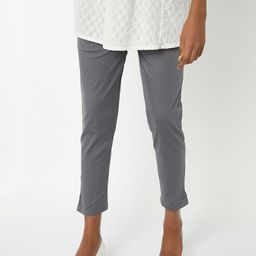 max Women Regular Fit Mid-Rise Cotton Chinos Cropped Trousers-picture-8