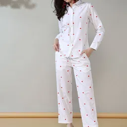 House of Kaftan Printed Shirt Collar Neck Shirt With Trousers Co-Ords-picture-24