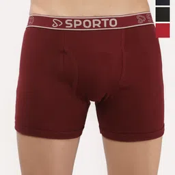 Sporto by Macho Pack Of 4 Mid-Rise Trunks-picture-2