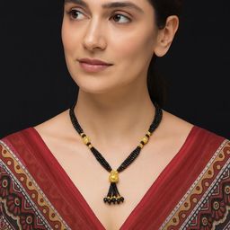 NINAMAAYRA Mani Mala Thushi Mangalsutra-image-41