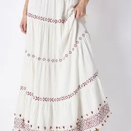 COVER STORY Tiered Gauze Maxi Skirt-picture-10