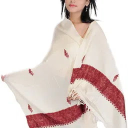 Exotic India Paisley Woven Design Pure Wool Shawl-picture-25