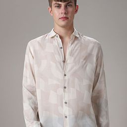 Banana Club Men Classic Slim Fit Opaque Printed Casual Shirt-image-93