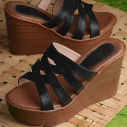 Froh Feet Women Open Back Wedge Sandals-44