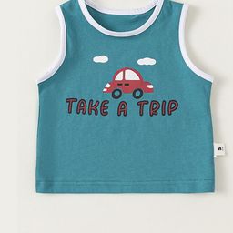 LULU & SKY Kids Printed Pure Cotton Tank Top-image-74