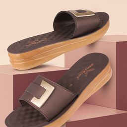 BERSACHE Women Set Of 2 Ultra Soft Technology Open Toe Flats-14