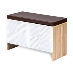 ROCCO Trudo Modular Brown Wooden 2-Layer Cabinet Shoe Rack-11