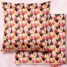 ArtzFolio Multicoloured Set of 2 Velvet Square Cushion Covers-69
