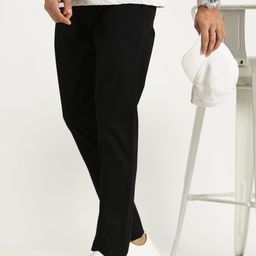 RAVINIK Men Classic Straight Fit Trousers-image-49