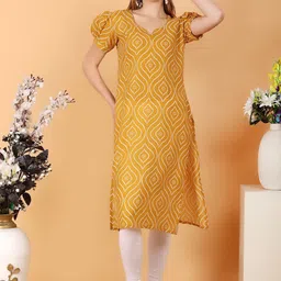 Tulip Eden Women Bandhani Printed Kurta-image-43