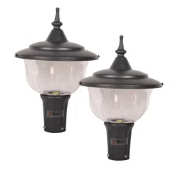BENE Grey & White 2 Pieces Aluminium Waterproof & Rustproof Spherical Shaped Outdoor Lamps-image-17
