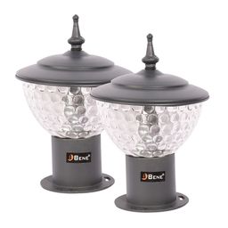 BENE Capo Grey 2 Pieces Self-Assembly Spherical Shaped Aluminium Outdoor Lamps-image-85