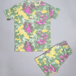 CARACAS Kids Dyed T-shirt With Shorts-23