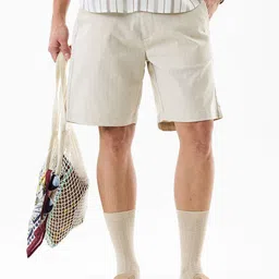 Snitch Men Mid-Rise Regular Fit Shorts-image-60