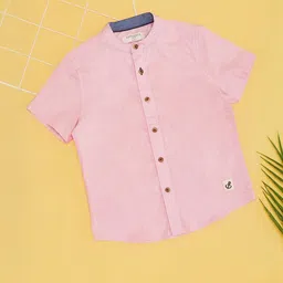 Pantaloons Junior Boys Band Collar Cotton Shirt-picture-35
