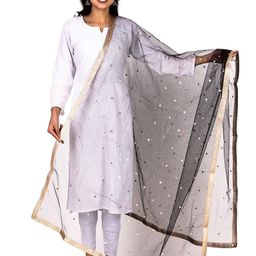 Traditions Bazaar Embroidered Dupatta With Sequinned-picture-8