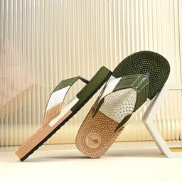 FOOTUP Men Colourblocked Thong Flip-Flops-image-53