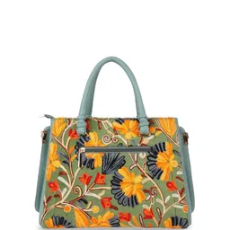 LIKE STYLE Ethnic Motifs Textured Structured Shoulder Bag image 3