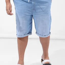 Hardsoda by The Indian Garage Co Men Denim Shorts-image-57