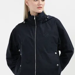 Tommy Hilfiger Women Solid Windcheater Parka Jacket-picture-29