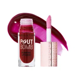 Makeup Revolution London Pout Bomb Plumping Lip Gloss - 4.6 ml - Jelly Berry Mauve-34