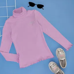 Pantaloons Junior Girls Checked Sweatshirt-image-94