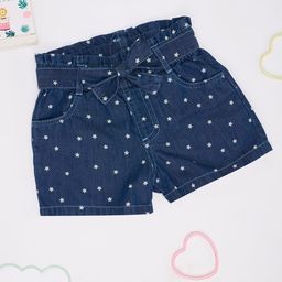 Pantaloons Junior Girls Printed Denim Shorts-24