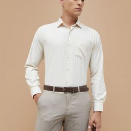 CODE by Lifestyle Striped Spread Collar Cotton Formal Shirt-image-85
