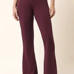 U.S. Polo Assn. Women Women Flared High-Rise Trousers-image-88