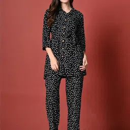 Saanvi Collection Black Viscose Rayon Co-Ords-image-83