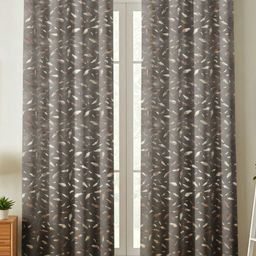 RIDHAAN Unisex Grey Curtains and Sheers-image-87