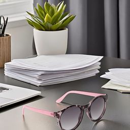 SUNNIES Unisex Grey Lens & Pink Round Sunglasses with-17