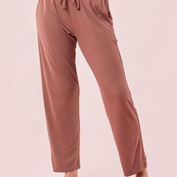 Enamor Relaxed Fit Mid Rise Straight-Leg Lounge Pant-image-85