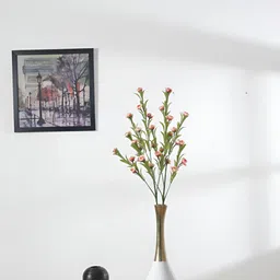 ARICK DECOR Pink 2 Pieces Rose Artificial Plant-picture-36