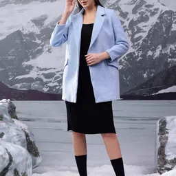 Kotty Women Notched Lapel Cotton Single-Breasted Overcoat-image-54