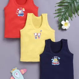 Redden Infant Boys Pack Of 3 Printed Cotton Basic Vest R2-W70-BOYS-VEST-image-25