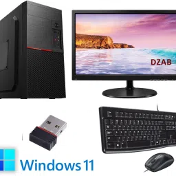 DZAB Intel Core i3 (8 GB DDR3/500 GB/128 GB SSD/Windows 11 Home/1 GB/19 Inch Screen/AIC-D-i32100-8-500-128-19Inch-Window 11)-0