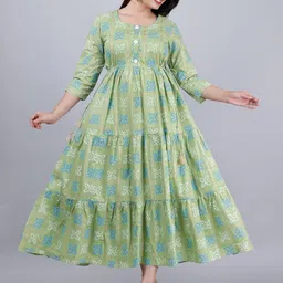 BHAGLI Women Floral Printed Tiered Kurta-54