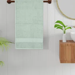 Bichauna Green Pure Cotton 525 GSM Bath Towel-picture-34