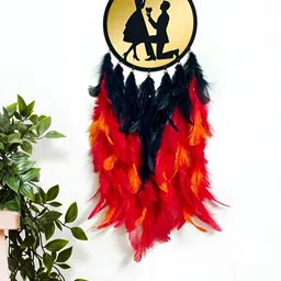 COLOR SPLASH Red & Black Textured Wooden Wall Hangings-image-46