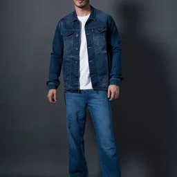 nostrum Washed Cotton Denim Jacket-53