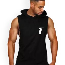 Fashnobic Printed Hooded Gym Vest FB-105_Back_pt-251-Black-image-5