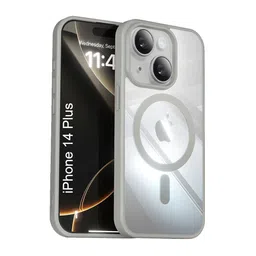 Luxury Kase Mag-Safe Compatible Transparent Back Case with Shockproof Bumper-23