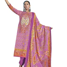 DRAVINAM Trends Ethnic Motifs Printed Pashmina Unstitched Dress Material-image-62