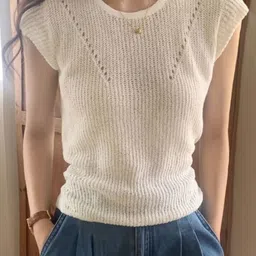 KPOP Women Self Design Regular Top-image-96