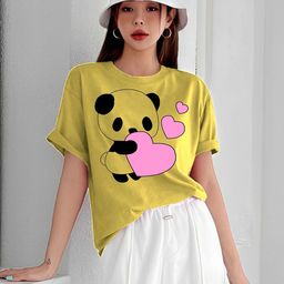 Parona Women 1Typography Printed Applique T-shirt-image-13